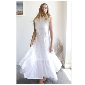 Heidi Merrick San Simeon Maxi Dress Size Large